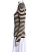 Bouchra Jarrar Wool Striped Sweater