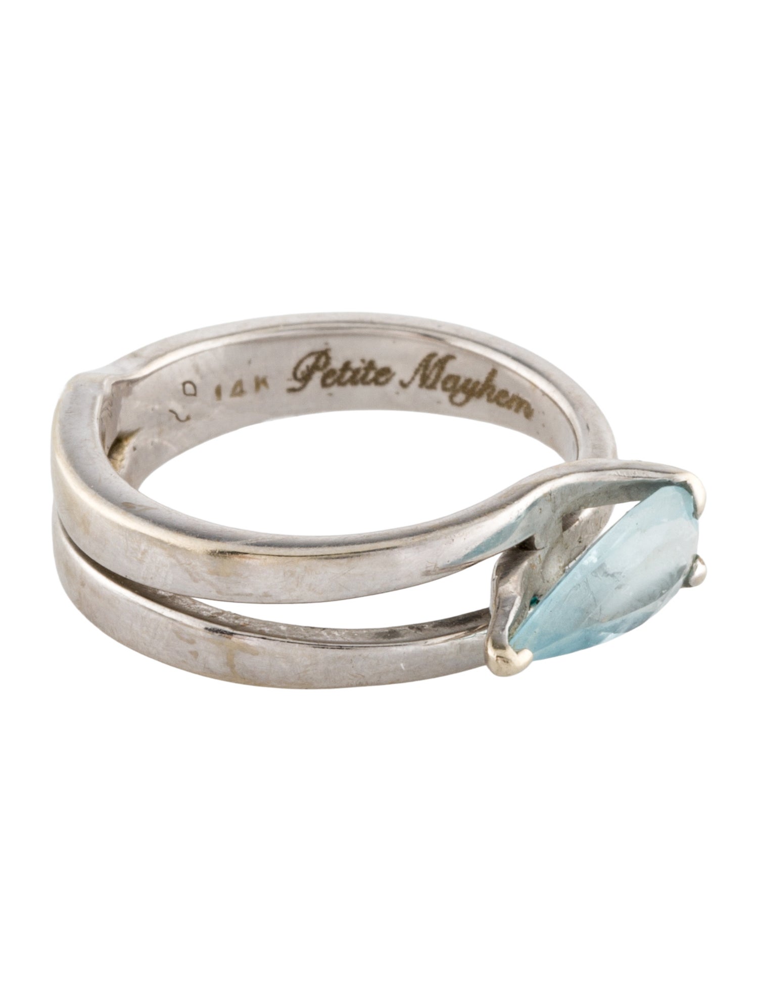 Bijules 14K Aquamarine Cocktail Ring