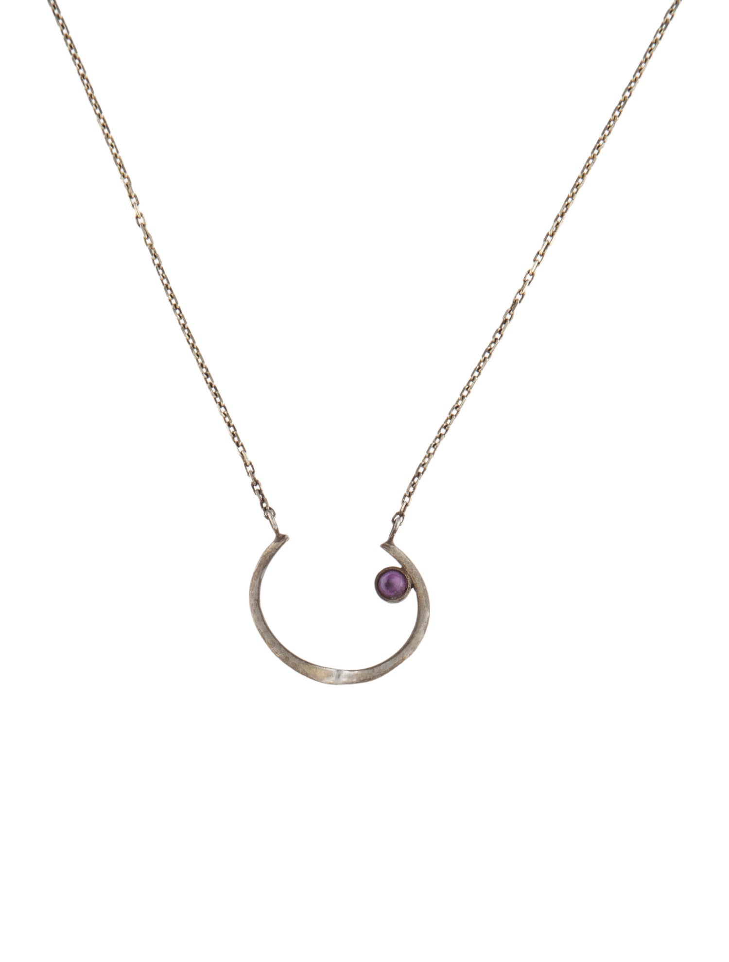 Bijules Amethyst Pendant Necklace
