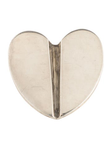 Kieselstein-Cord Pin Heart Brooch