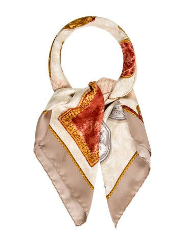 Barry Kieselstein-Cord Silk Printed Scarf w/ Tags