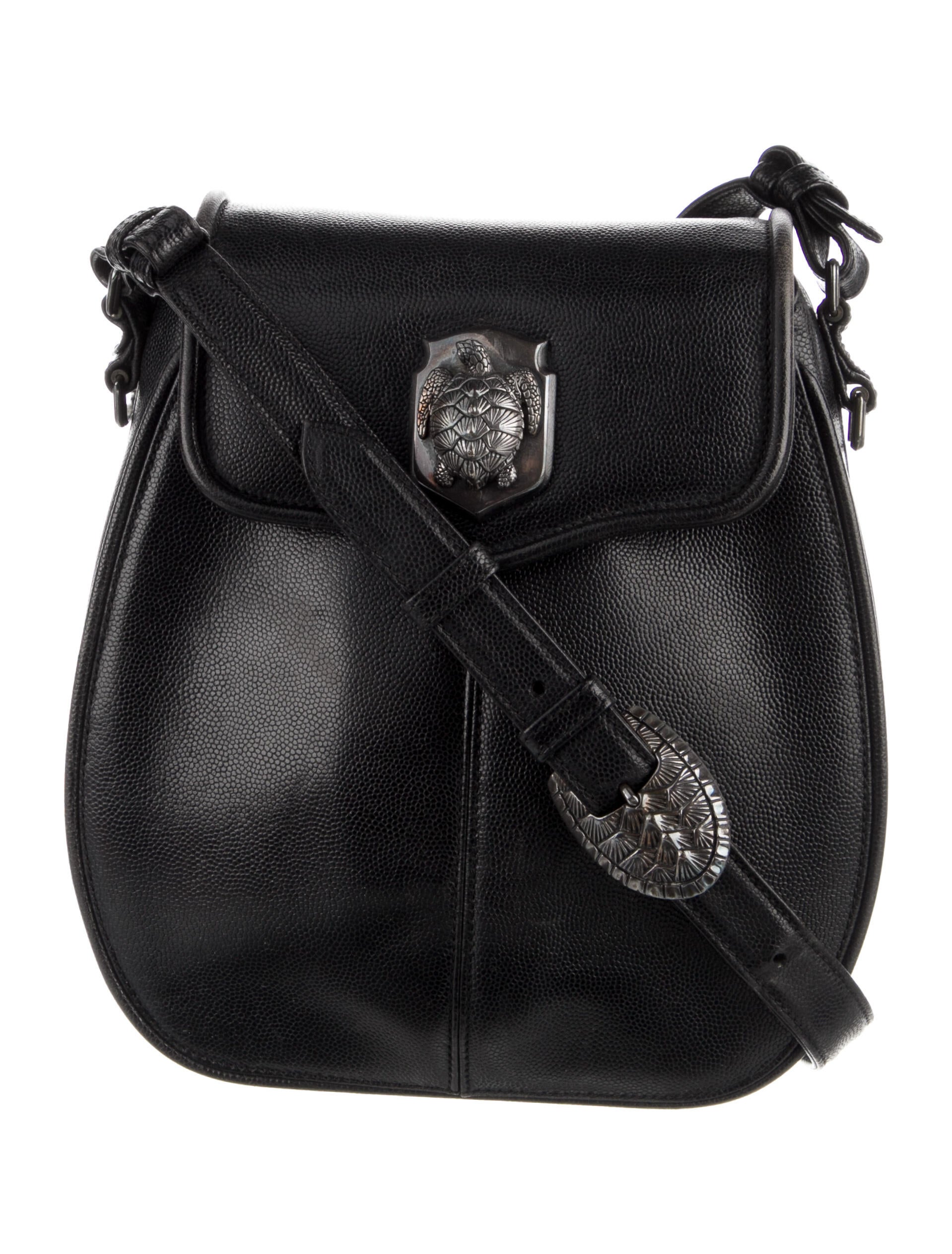 KieselsteinCord Suede ChainLink Crossbody Bag Black Crossbody Bags
