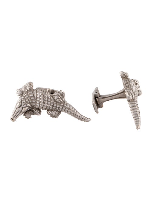 Kieselstein-Cord 18K Alligator Cufflinks