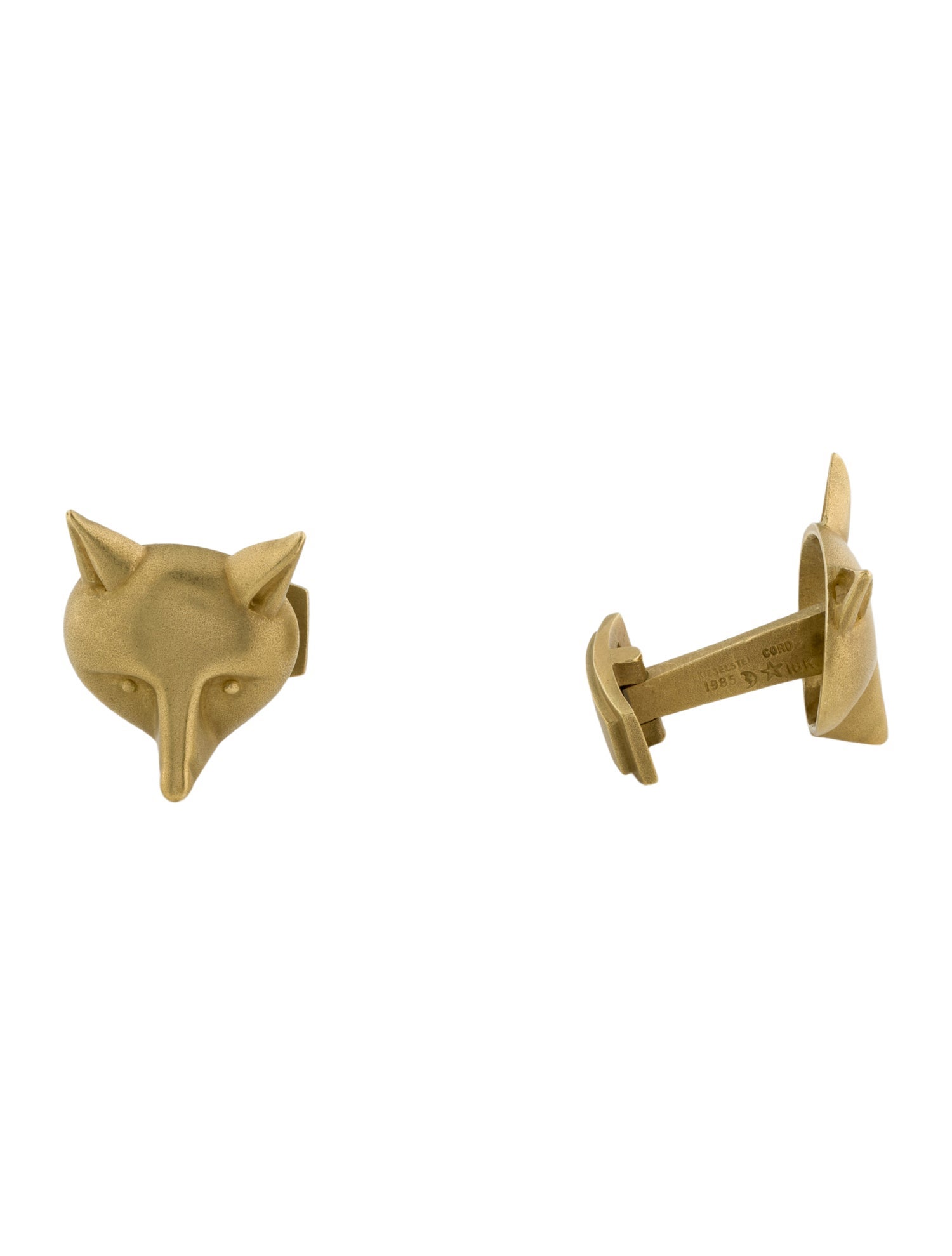 Kieselstein-Cord Vintage 18K Fox Cufflinks