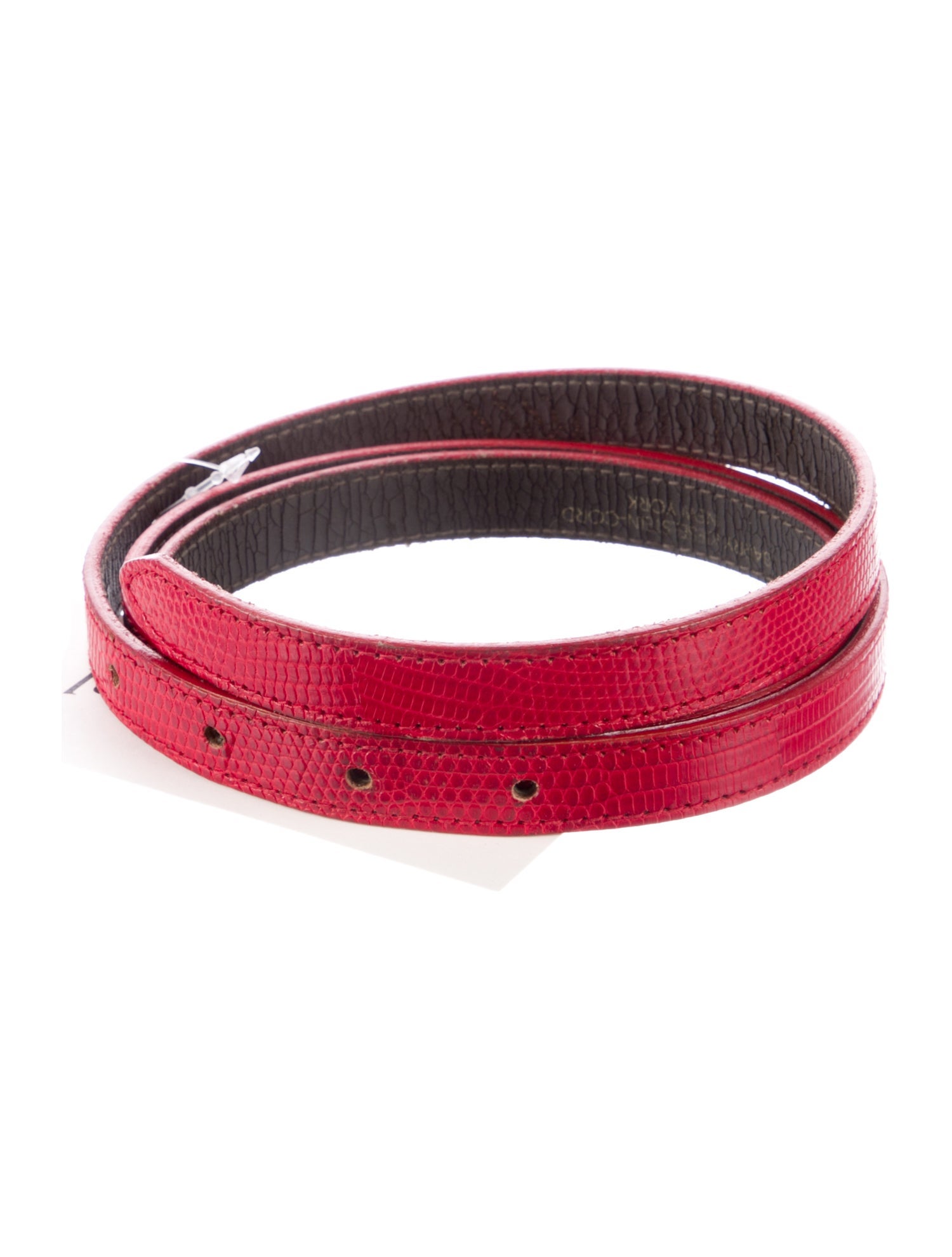Kieselstein-Cord Skinny Leather Waist Belt