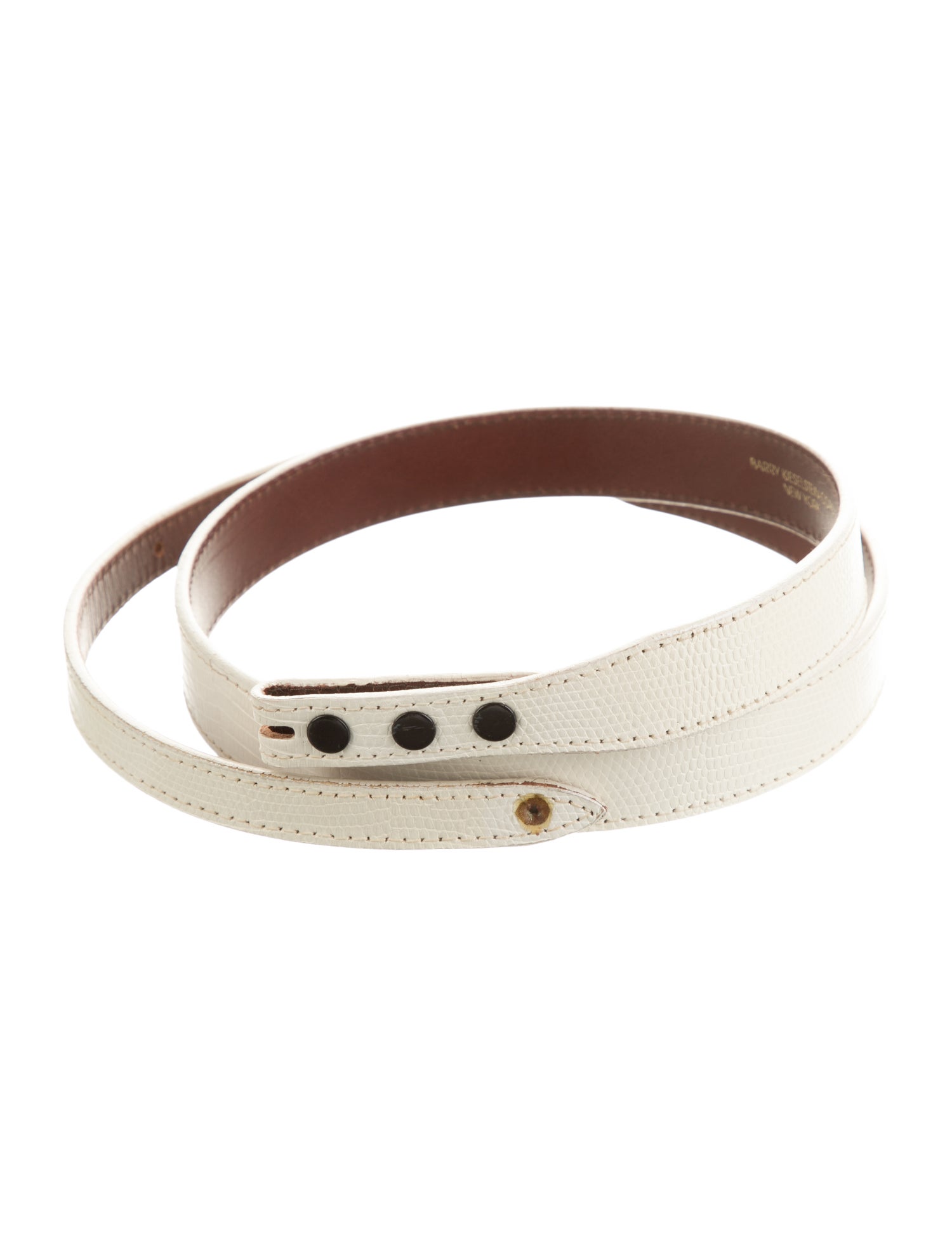 Kieselstein-Cord Skinny Leather Belt