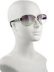 Kieselstein-Cord Shield Gradient Sunglasses