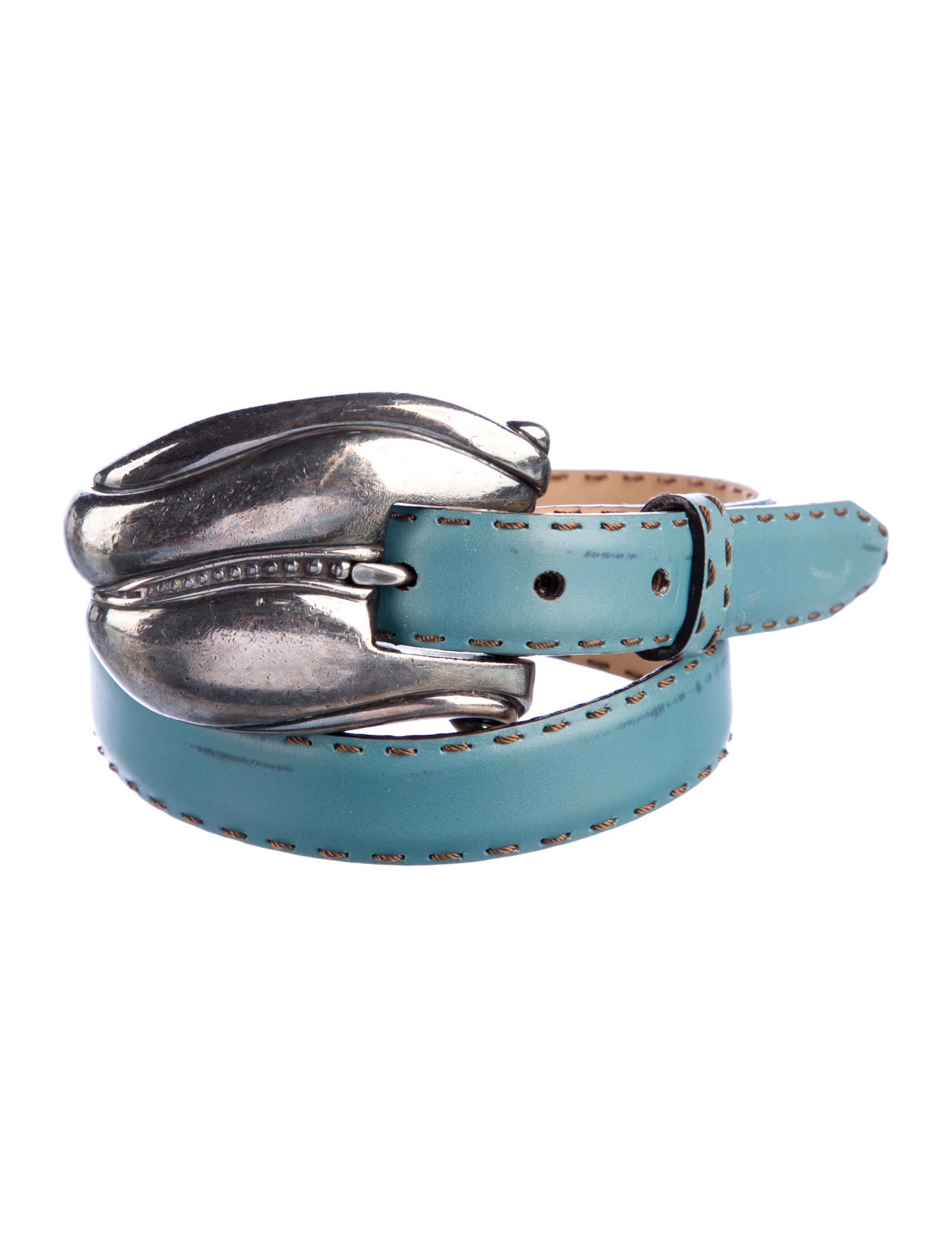 Kieselstein-Cord Skinny Leather Belt