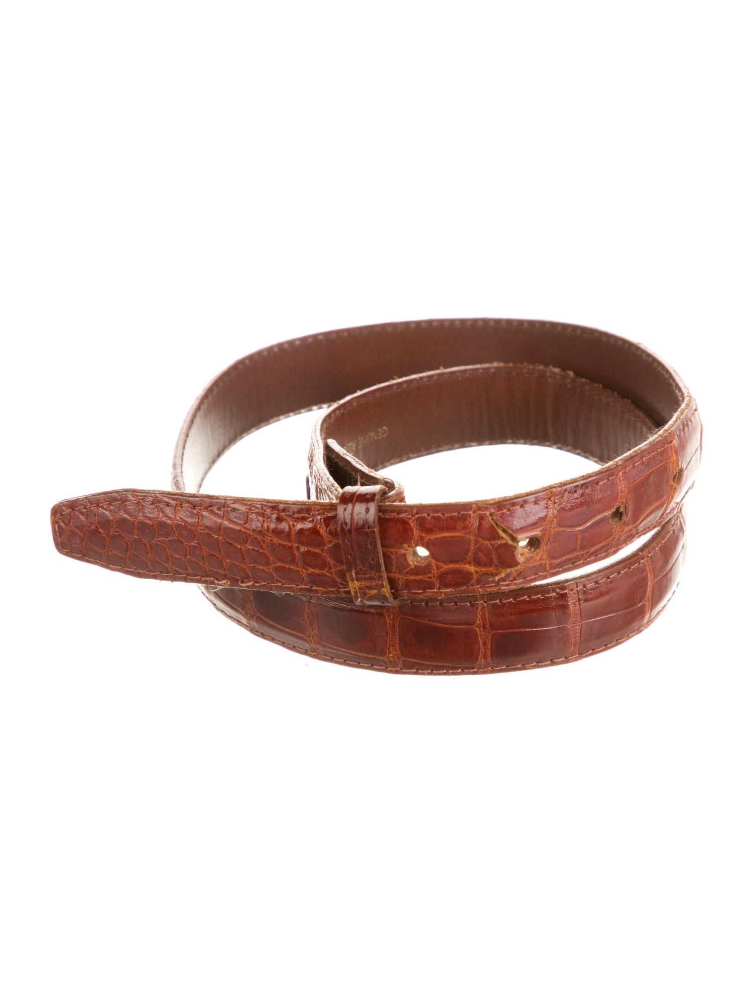 Kieselstein-Cord Skinny Leather Belt