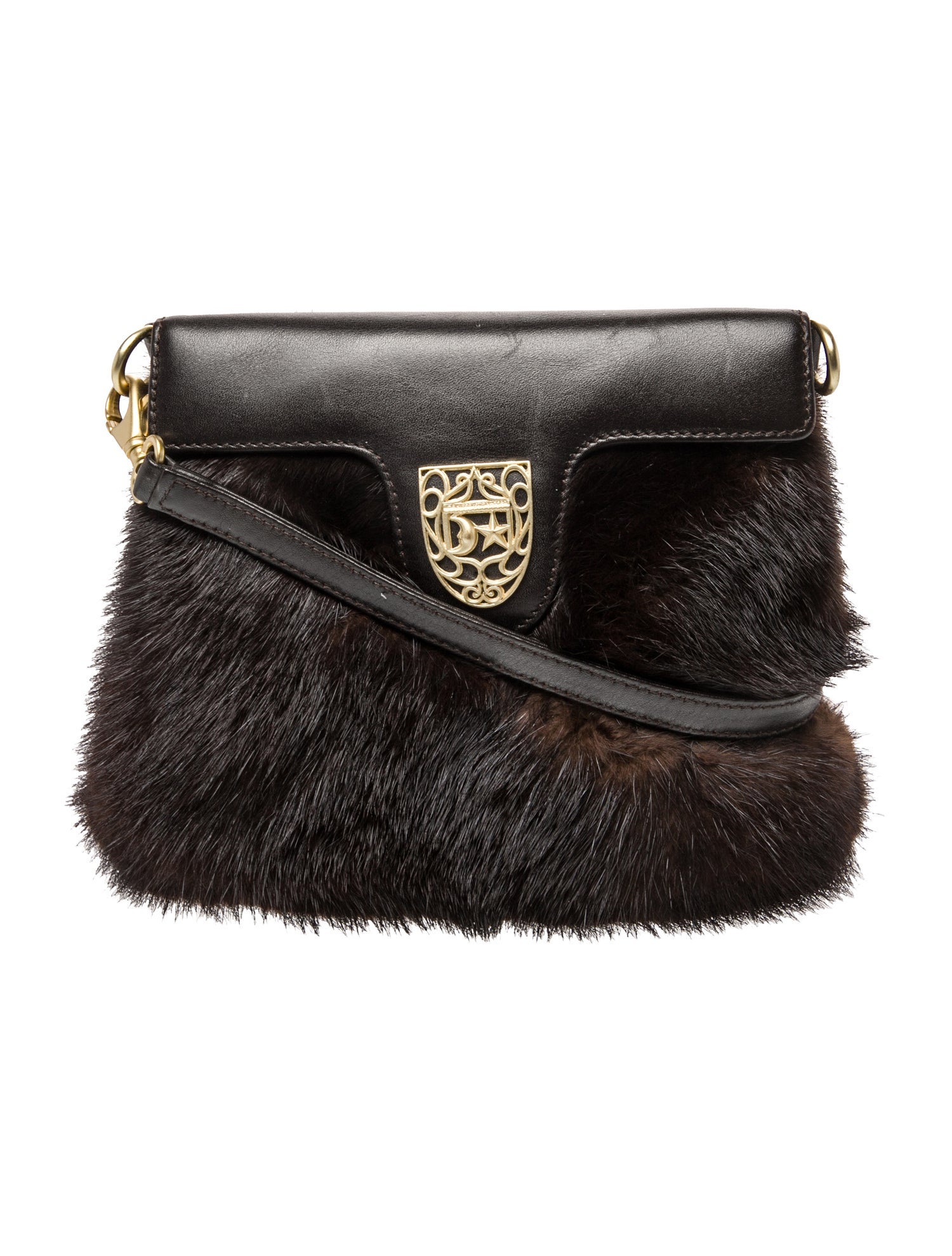 Kieselstein-Cord Fur Crossbody Bag Vintage