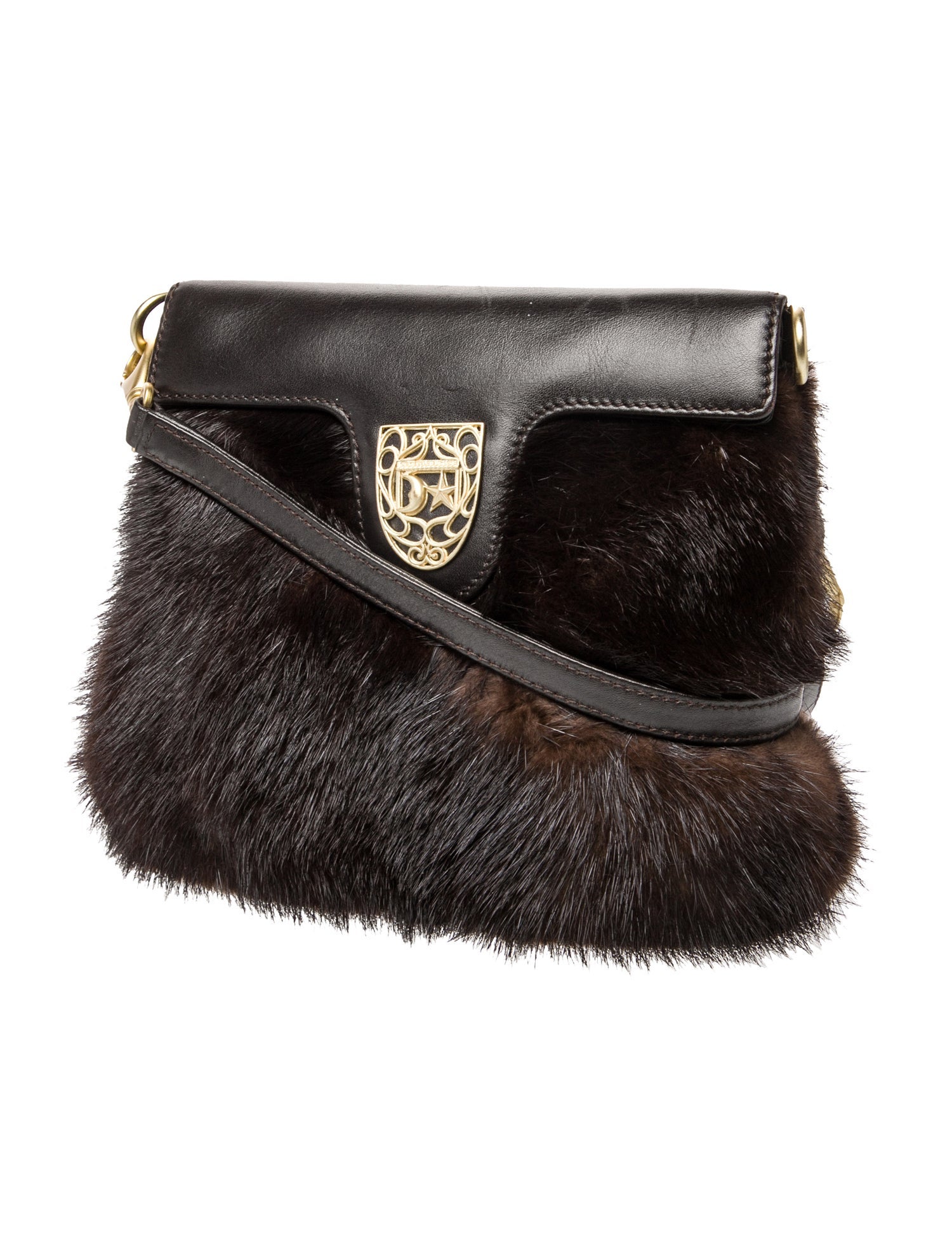 Kieselstein-Cord Fur Crossbody Bag Vintage