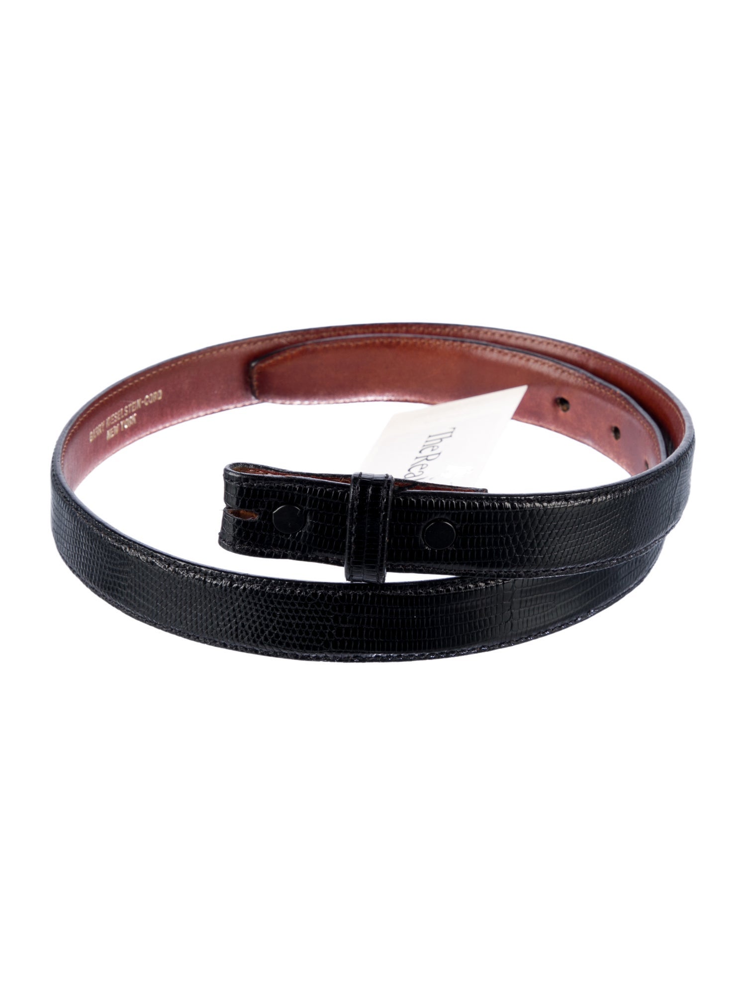 Kieselstein-Cord Skinny Leather Belt