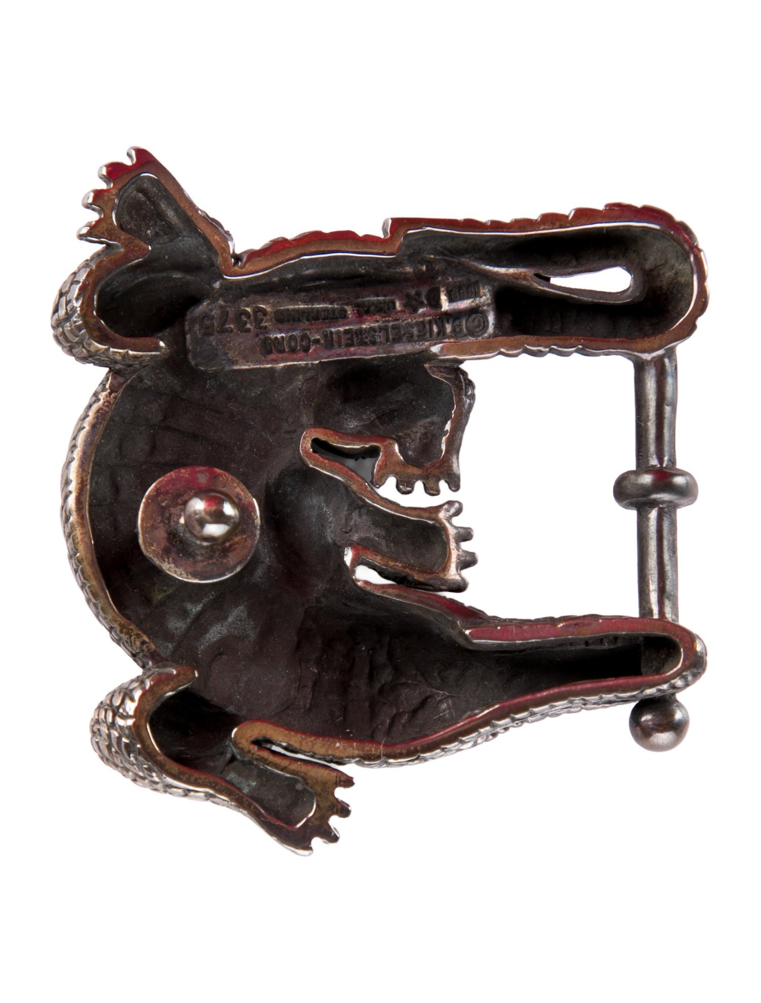 Kieselstein-Cord Silver-Tone Alligator Medium Buckle