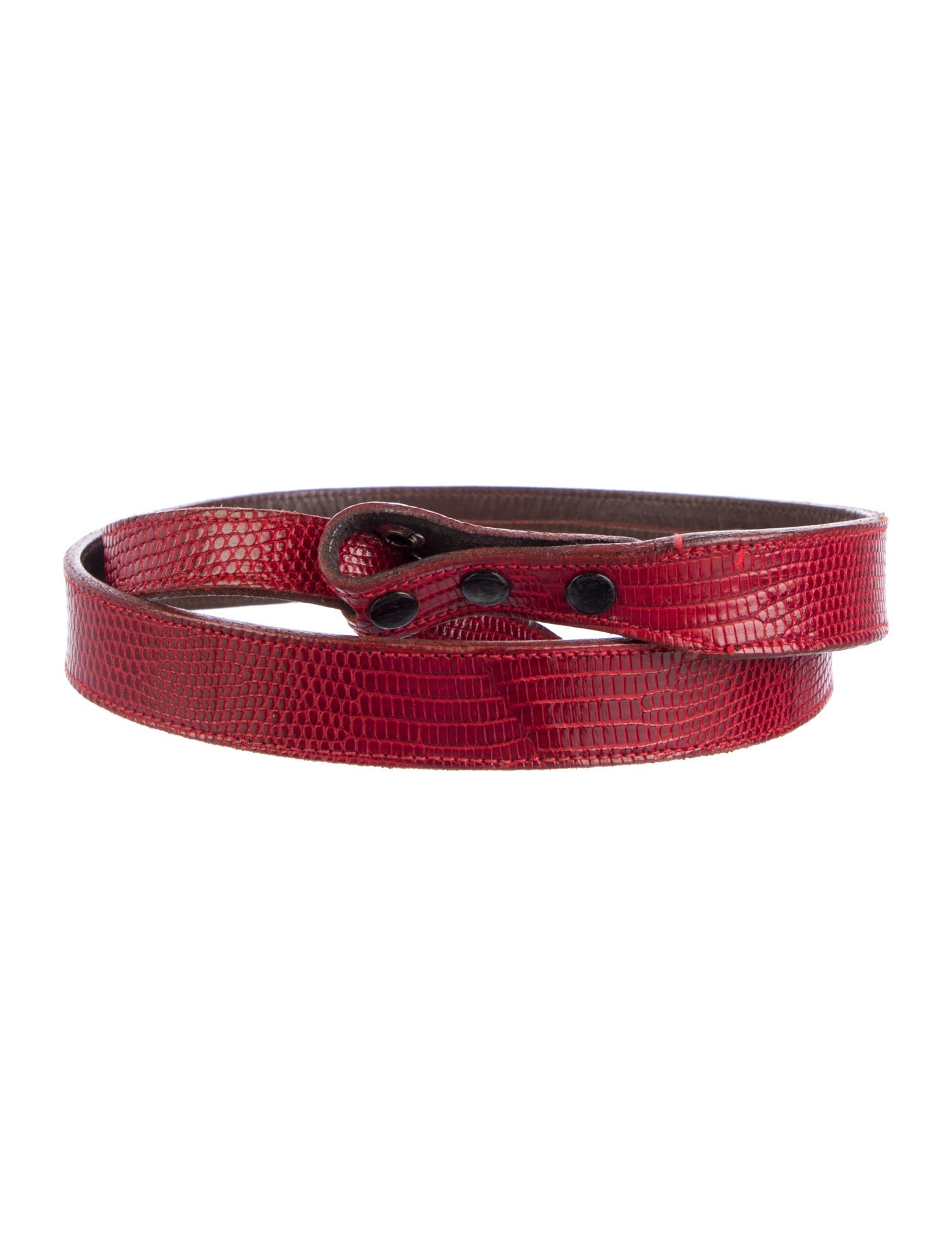 Kieselstein-Cord Skinny Lizard Belt