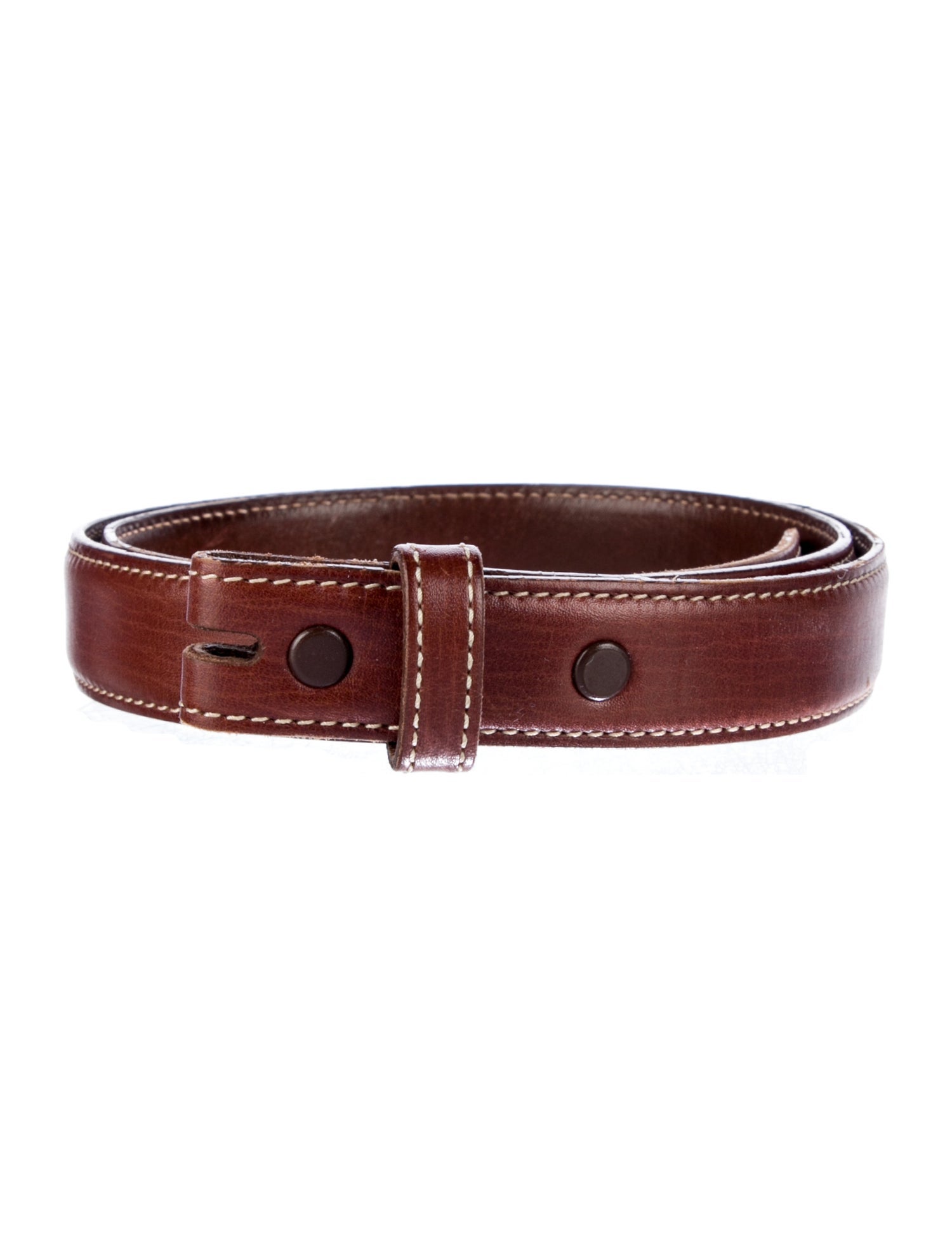 Kieselstein-Cord Skinny Leather Waist Belt