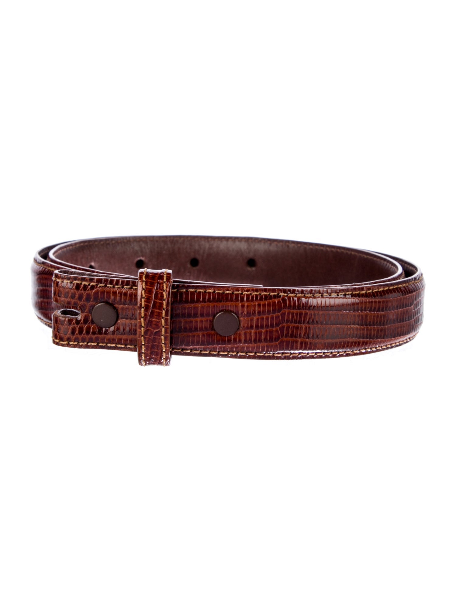 Kieselstein-Cord Skinny Leather Belt
