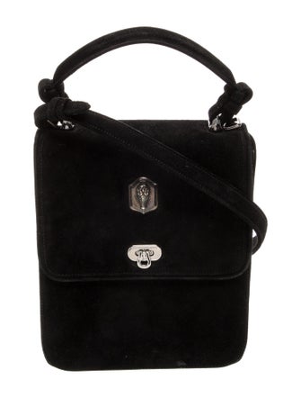 Kieselstein-Cord Suede Top Handle Bag