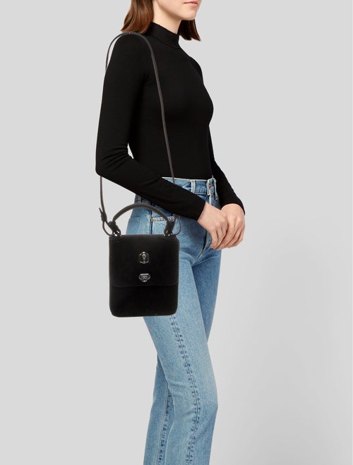 Kieselstein-Cord Suede Top Handle Bag