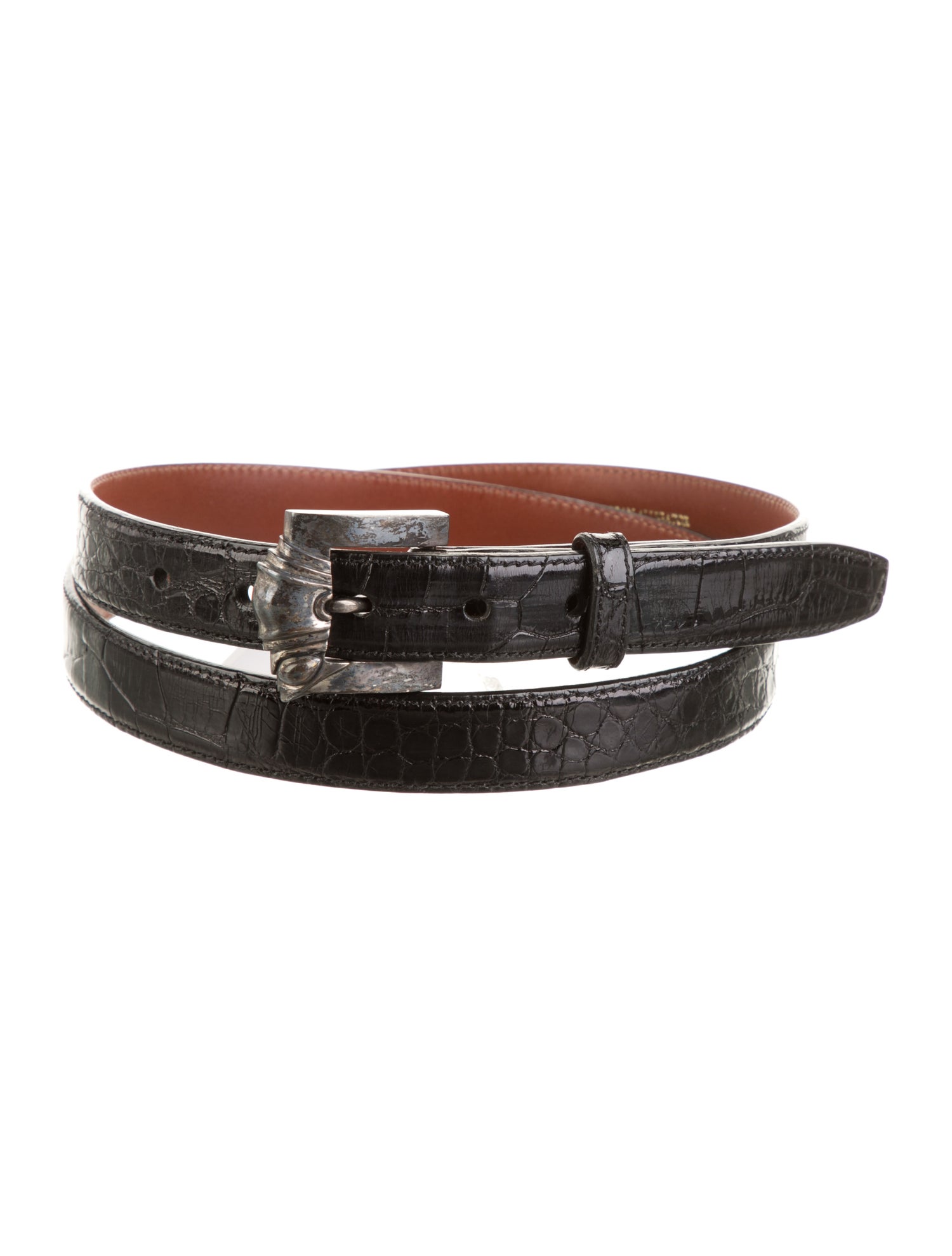 Dsquared² Leather Studded Accents Belt - Black Belts