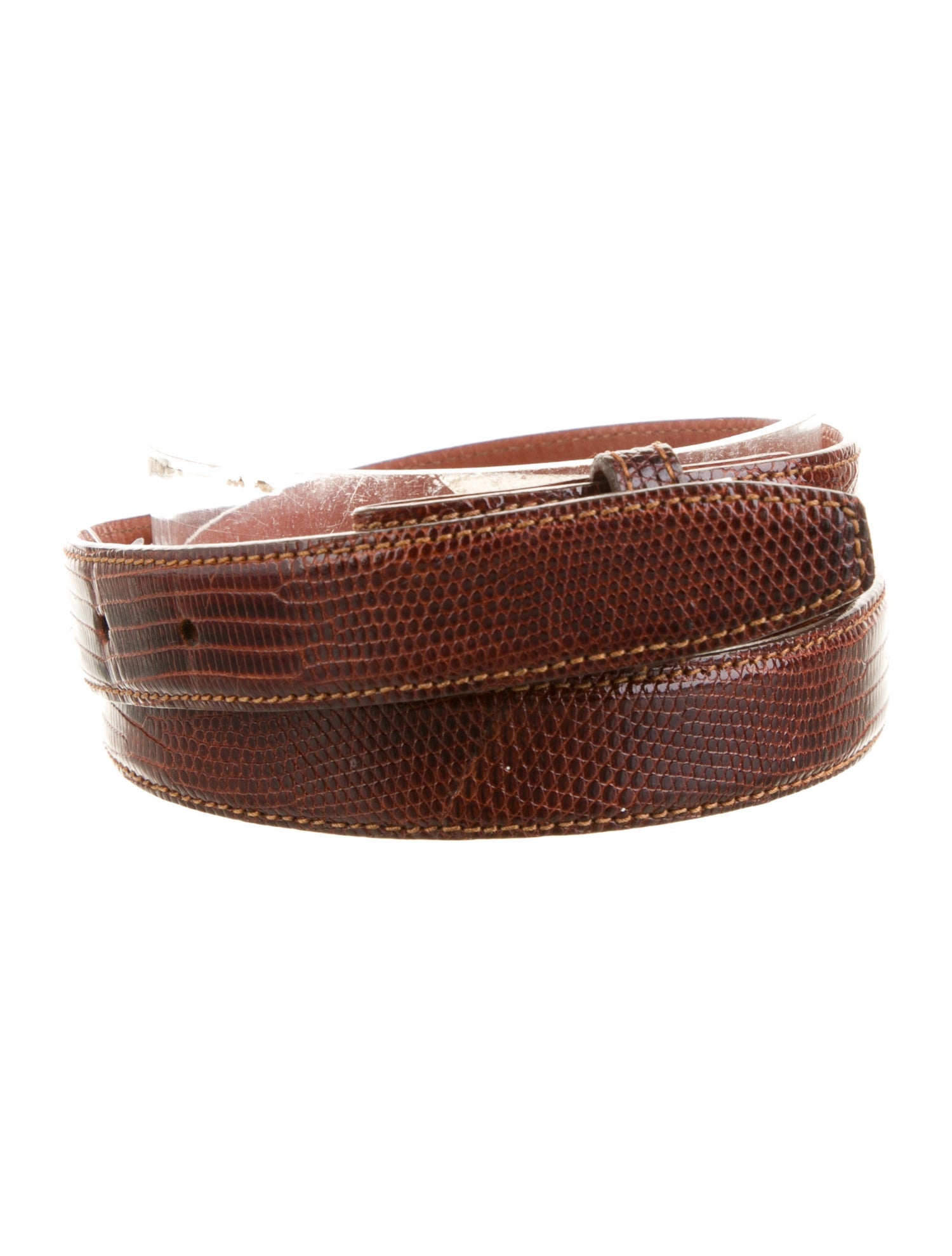 Kieselstein-Cord Skinny Lizard Belt