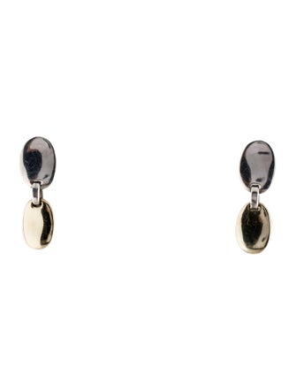 Kieselstein-Cord Two Tone Oval Drop Earrings
