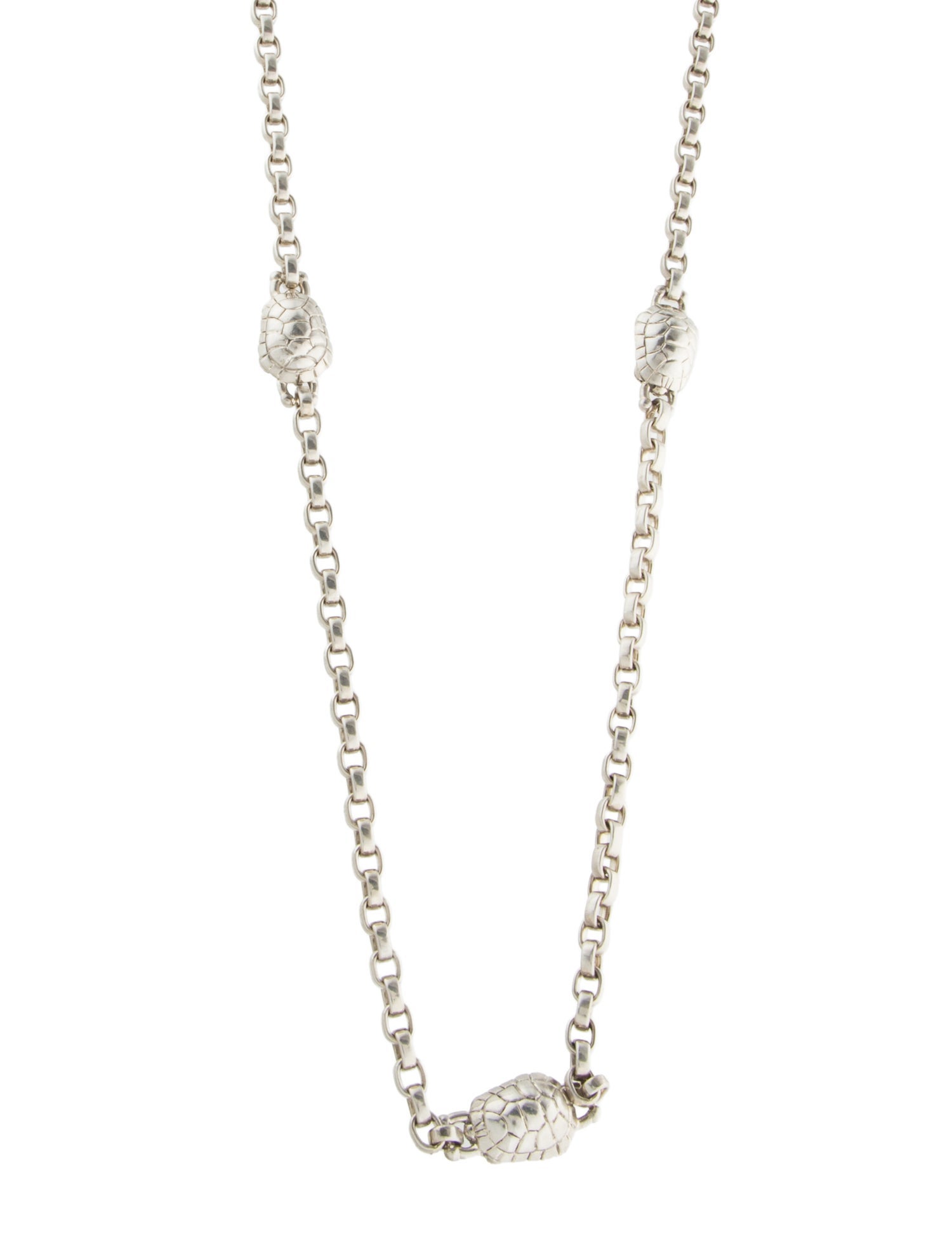 Kieselstein-Cord Turtle Station Necklace