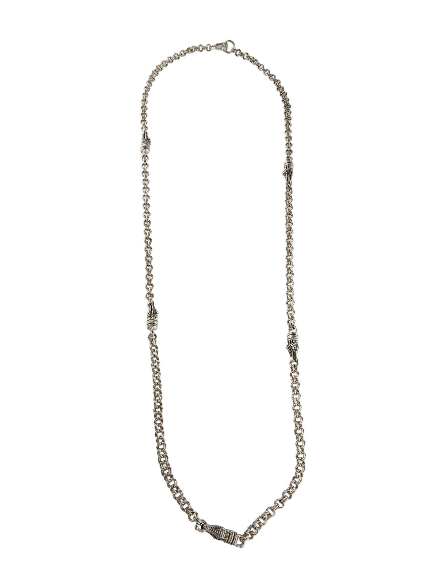 Kieselstein-Cord VintageAlligator Station Necklace