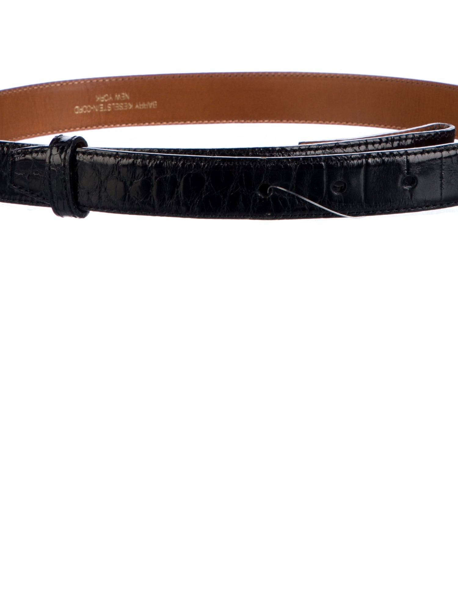 Kieselstein-Cord Skinny Alligator Waist Belt