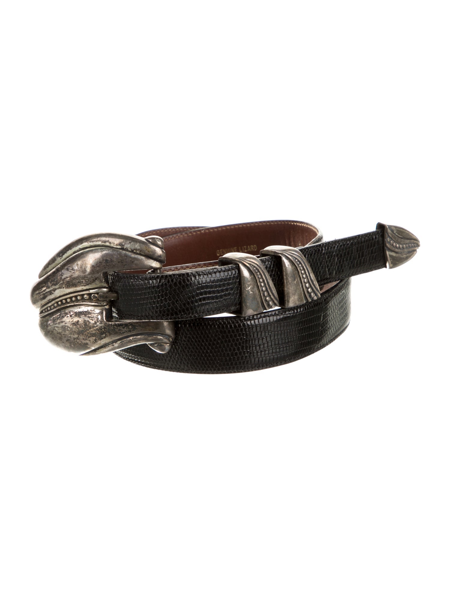 Kieselstein-Cord Lizard Belt
