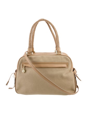 Kieselstein-Cord Canvas Top Handle Bag