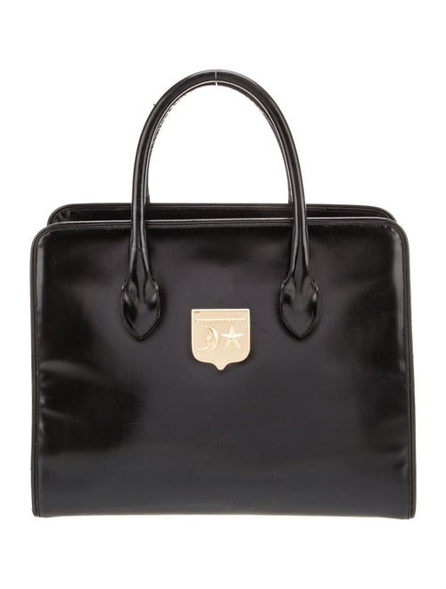 Kieselstein-Cord Patent Leather Top Handle Bag