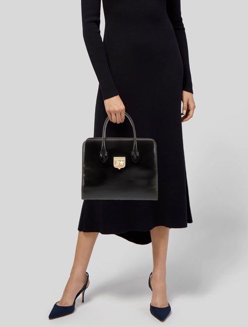 Kieselstein-Cord Patent Leather Top Handle Bag