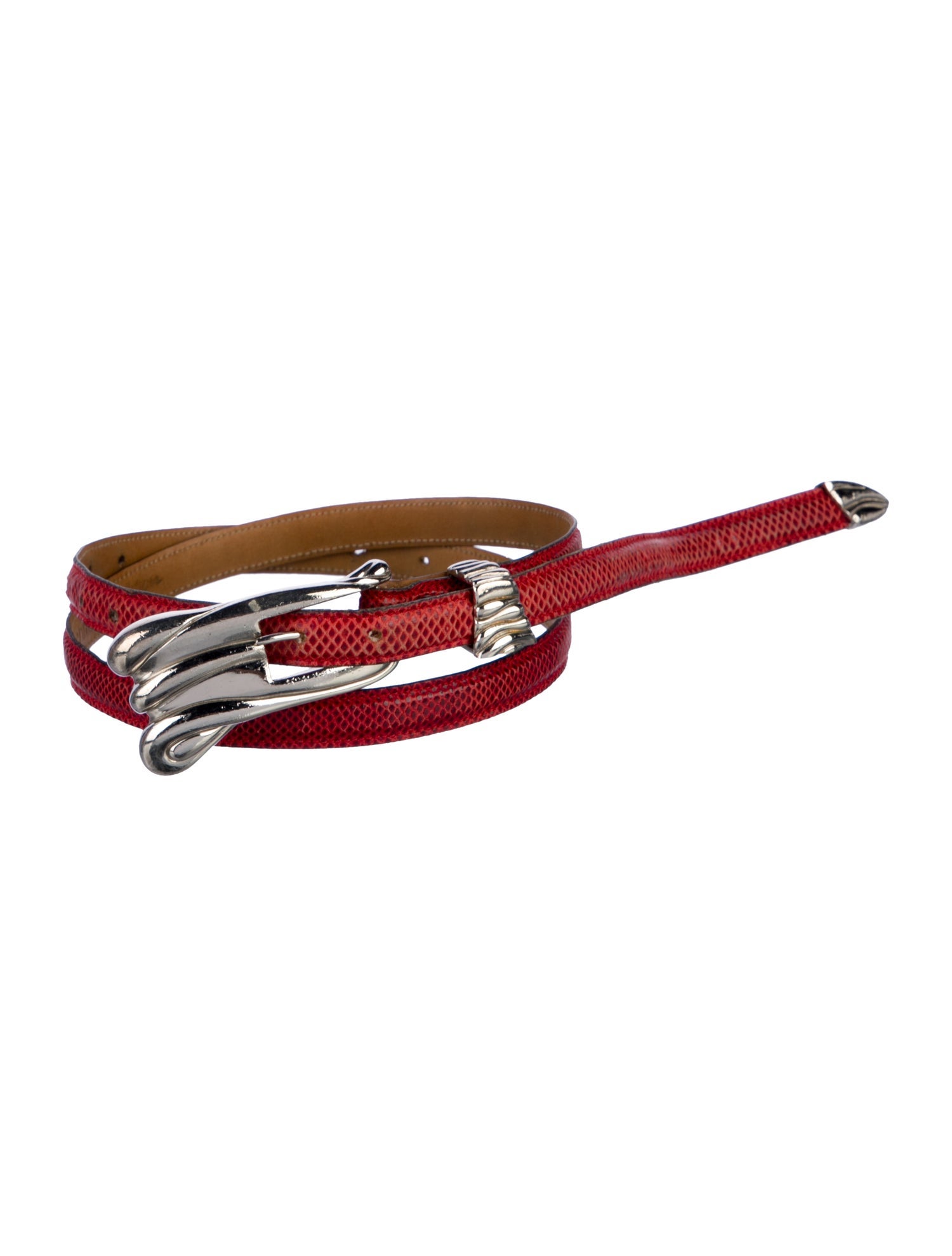 Kieselstein-Cord Skinny Leather Belt