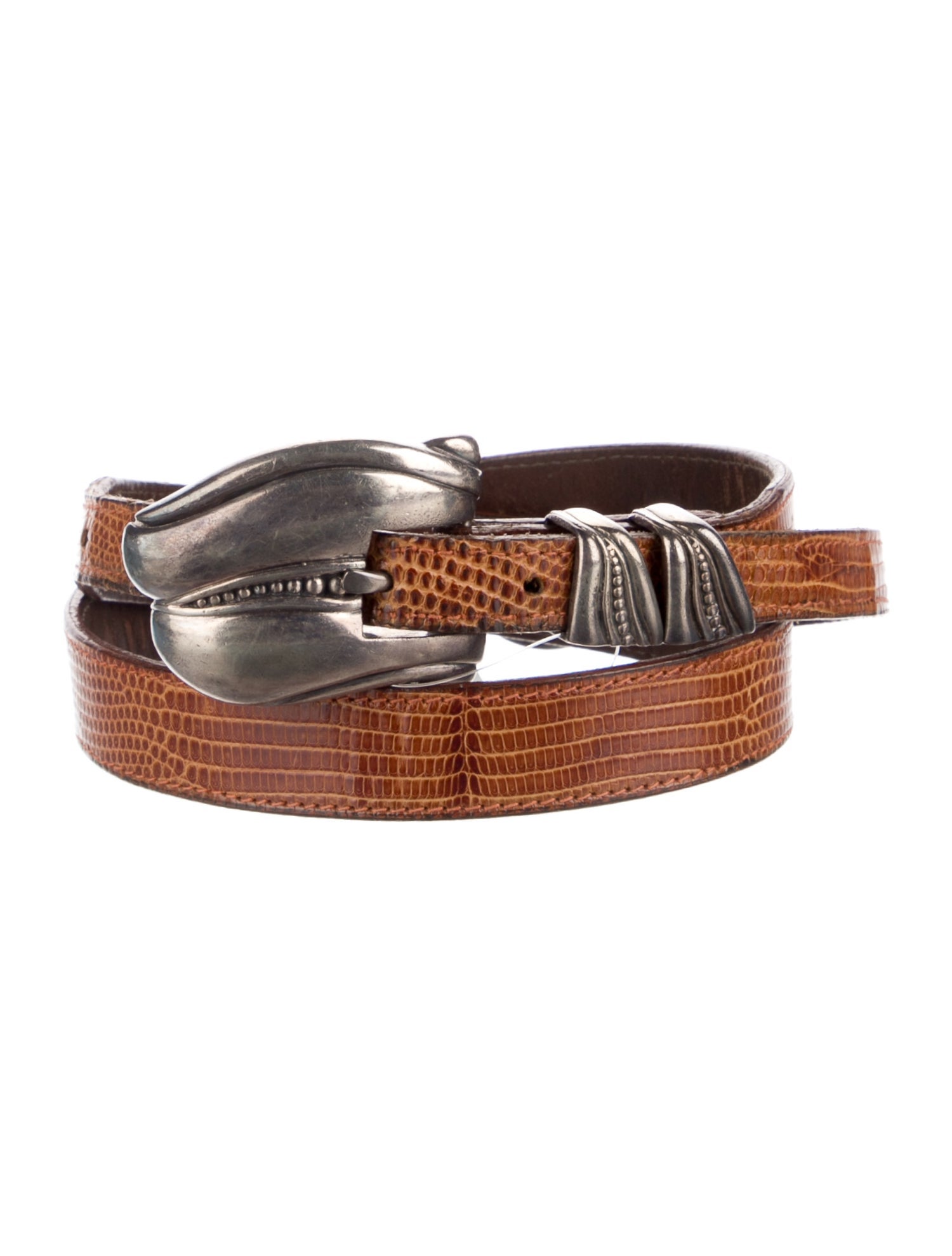 Kieselstein-Cord Skinny Leather Belt