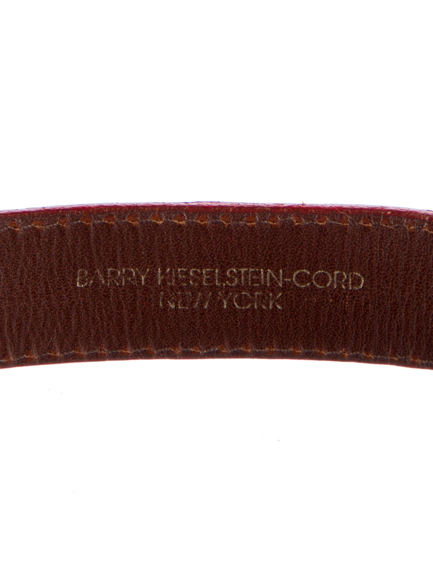 Kieselstein-Cord Skinny Alligator Waist Belt