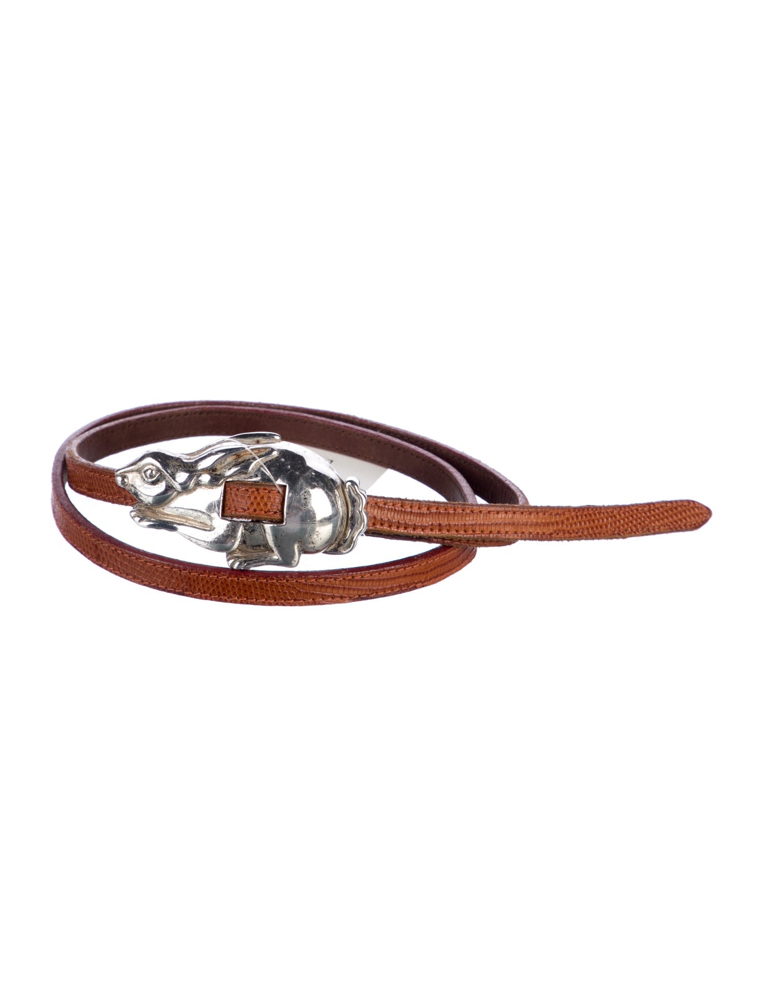 Kieselstein-Cord Skinny Leather Belt
