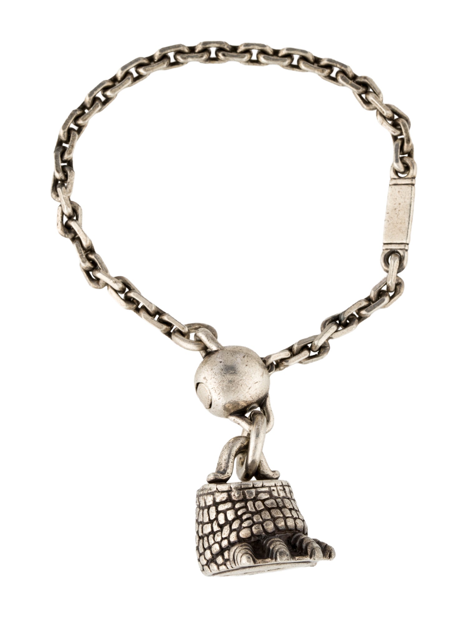 Kieselstein-Cord Alligator Foot Charm Bracelet
