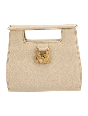 Kieselstein-Cord Leather Top Handle Bag