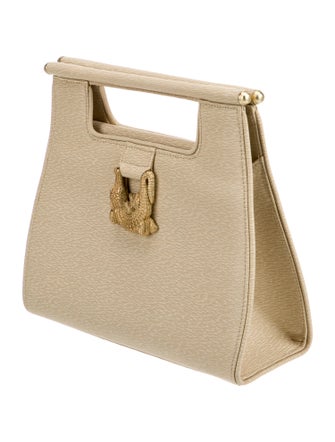 Kieselstein-Cord Leather Top Handle Bag