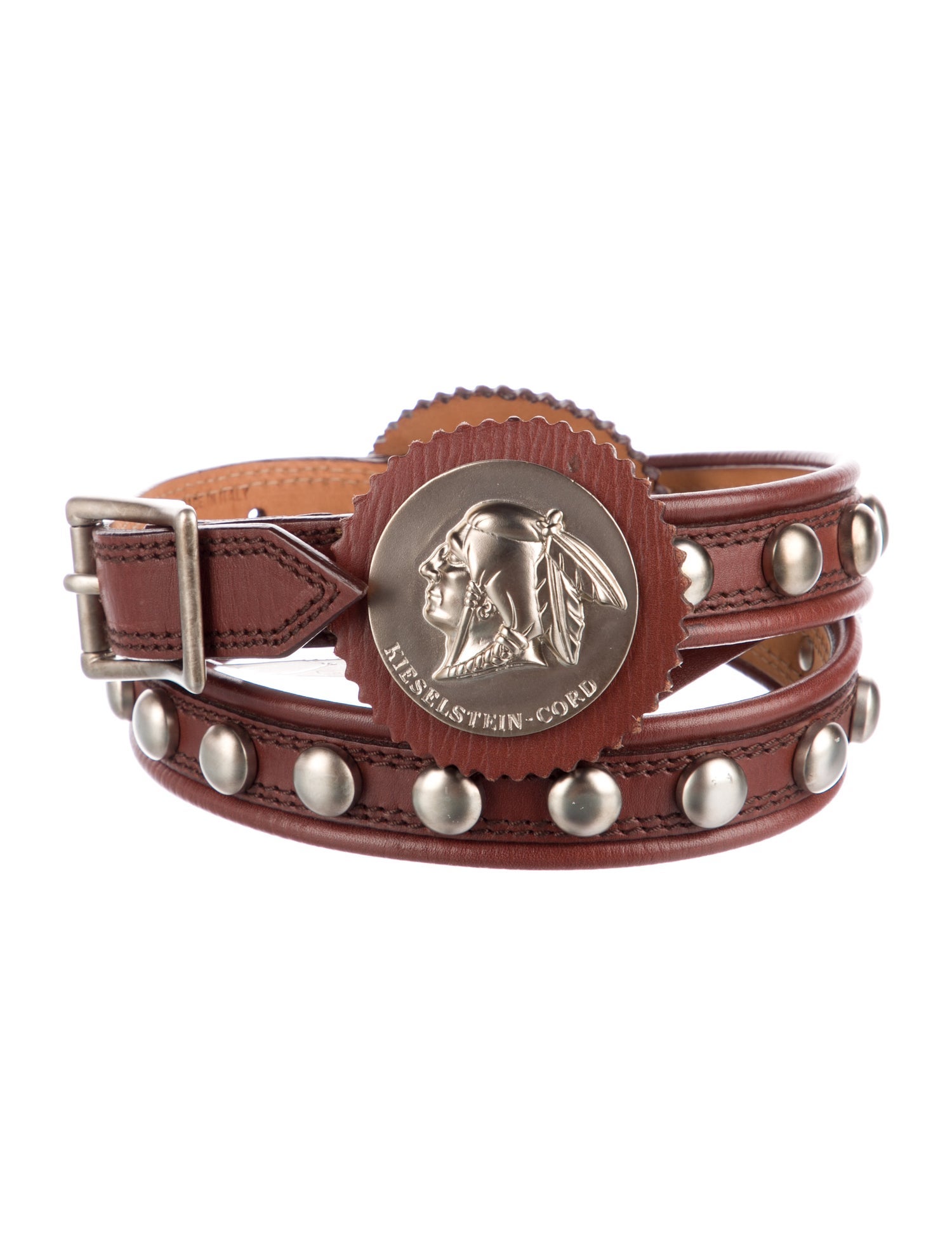 Kieselstein-Cord Skinny Leather Belt