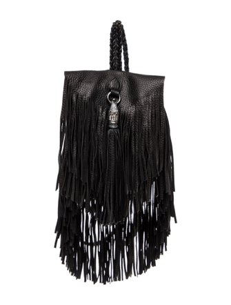 Kieselstein-Cord Leather Bucket Bag