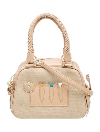 Kieselstein-Cord Canvas Top Handle Bag