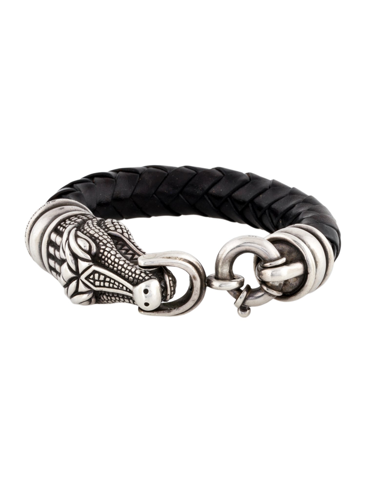 Kieselstein-Cord Leather Alligator Bracelet