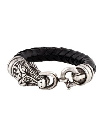 Kieselstein-Cord Leather Alligator Bracelet