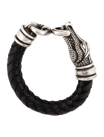 Kieselstein-Cord Leather Alligator Bracelet