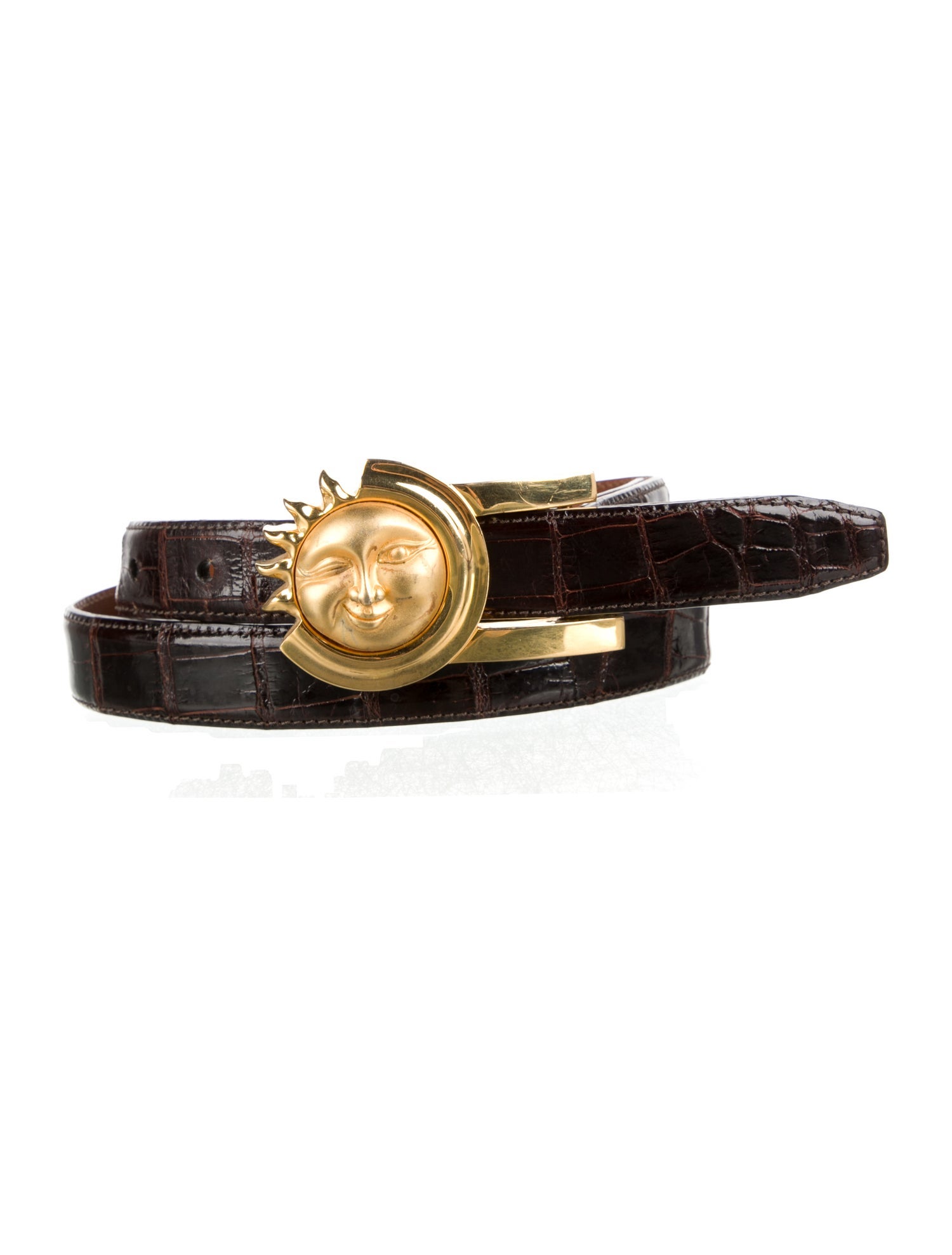 Kieselstein-Cord Skinny Alligator Belt