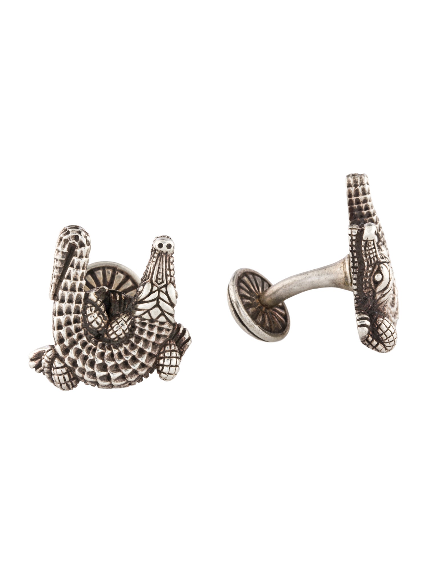 Kieselstein-Cord Classic Crocodile Cufflinks