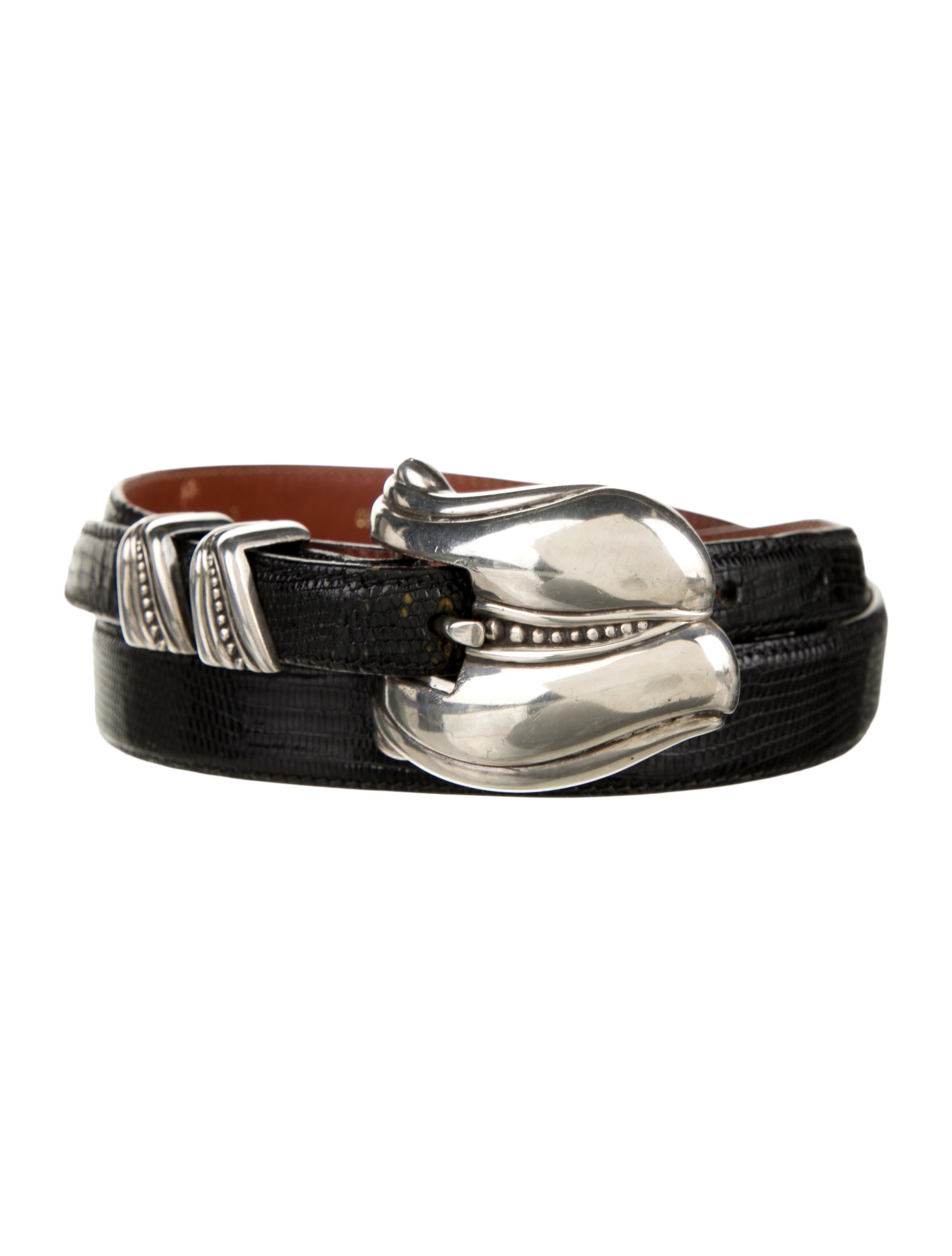 Kieselstein-Cord Skinny Leather Waist Belt