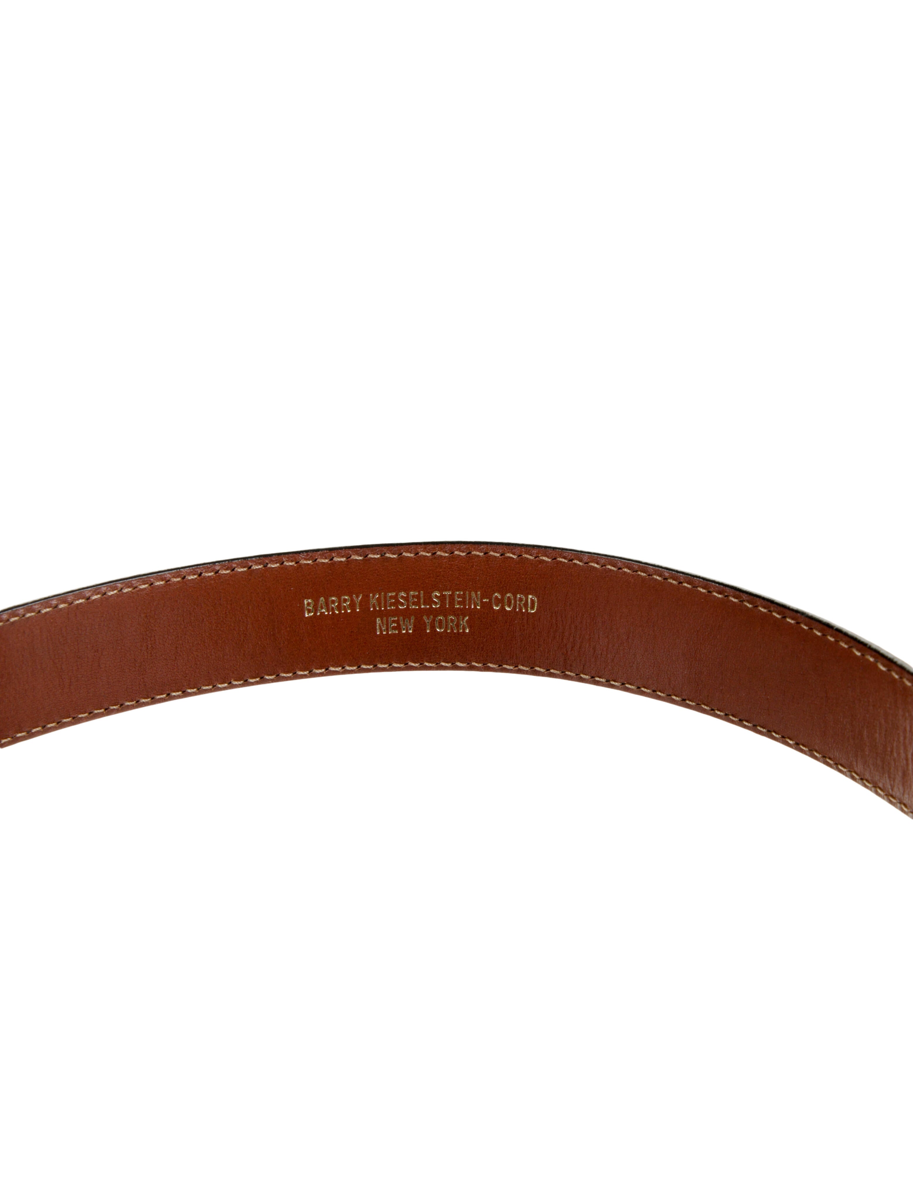 Kieselstein-Cord Skinny Leather Waist Belt