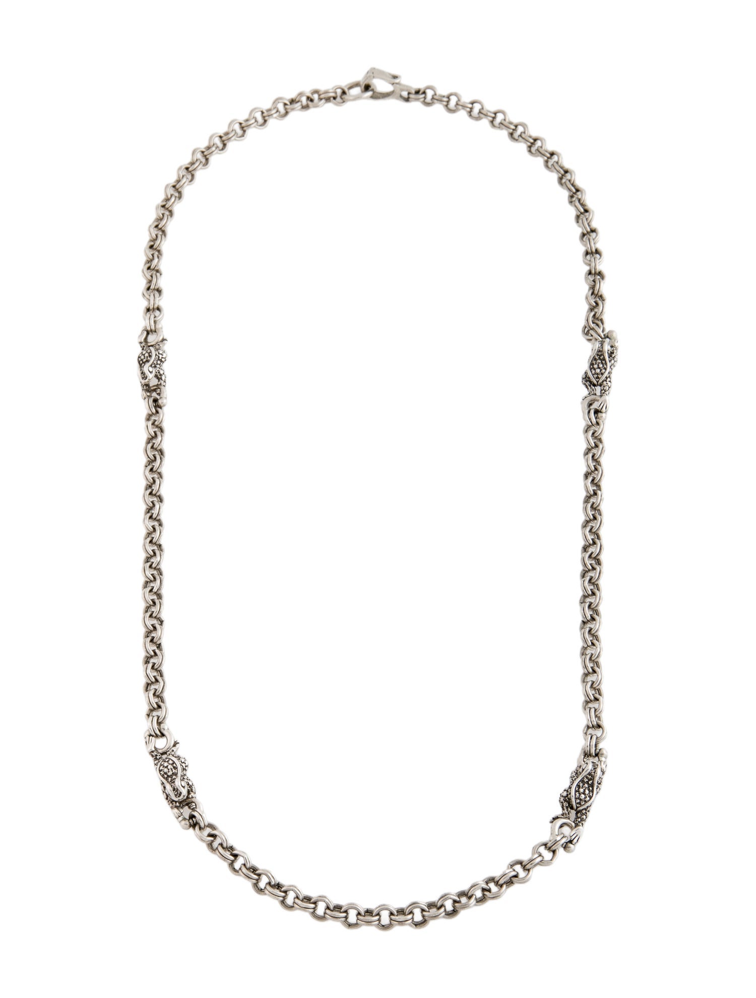 Kieselstein-Cord Vintage Frog Station Necklace